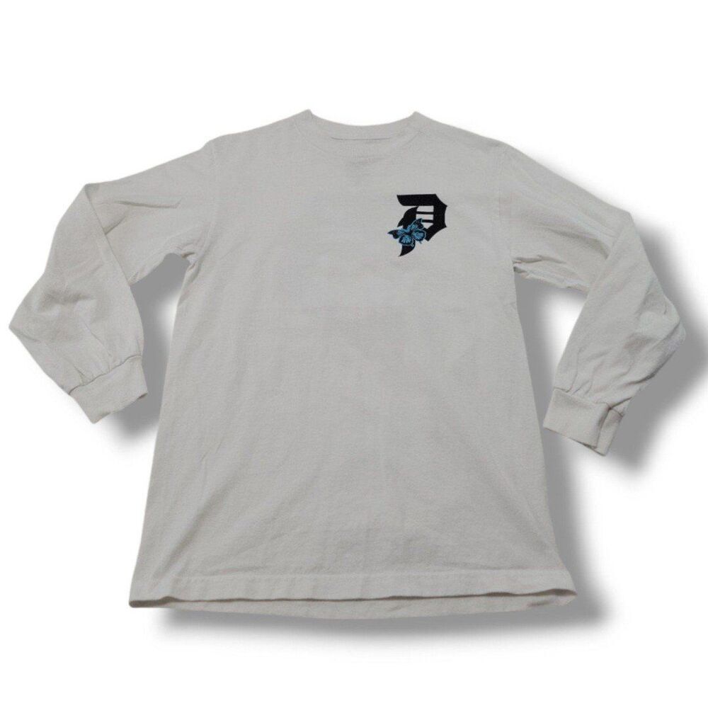 Primitive Skateboarding Shirt Size Small Long Sleeve T-Shirt Butterflies Graphic